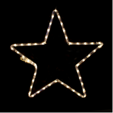Χριστουγεννιάτικο Αστέρι Φωτοσωλήνα 48 LED Θερμό IP65  | Aca Lighting | X08481215N